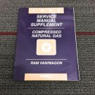 Dodge Ram Van Wagon CNG Service Supplement Repair Manual 81-370-6107A
