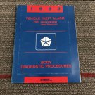 Jeep Vehicle Theft Alarm Body Diagnostic Service Repair Manual 81-699-0328
