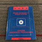 Dodge Bendix Anti-Lock-10 Brake System Diagnostic Service Manual 81-699-0322
