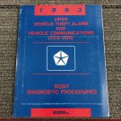Dodge Viper CCD Bus Body Diagnostic Service Repair Manual 81-699-0329