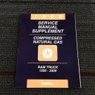 Dodge Ram CNG Compressed Natural Gas Service Manual Supplement 81-370-6108A