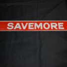 GLASS GAS PUMP INSERT / SIGN SAVEMORE  / GAS STATION / GARAGE / MAN CAVE