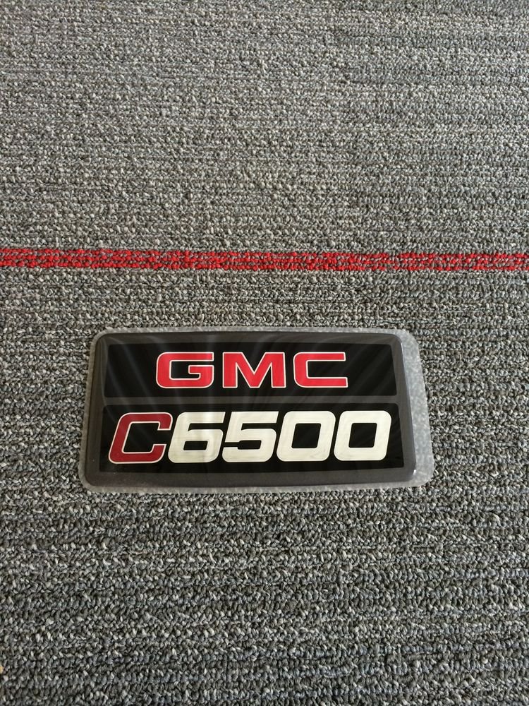 Genuine Gmc C6500 Series Commercial Medium Duty Truck Hood Emblem Decal Badge