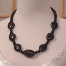 Necklace Black Chunky