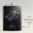 Personalized Game of Throne  House   Stark Liquor Hip Flask Stainless Steel 8 oz (FK-0352 A)