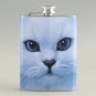 White Cat   Liquor Hip Flask Stainless Steel 8 oz (FK-0100)