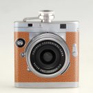 Orange Camera  Liquor Hip Flask Stainless Steel 6 oz (FK-0017)