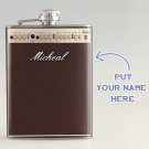 Personalized Name Guitar Amplifier  Liquor Hip Flask Stainless Steel 8 oz (FK-0155)