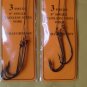 BLUEFISH RIGS 2 X 3/PACK Snelled Hook SIZE 5/0 STAINLESS STEEL WIRE 6 PCS