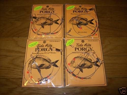 12 X RIGS - PORGY - Beaded Wire HI-LO Rig #R460-2 READY TO FISH RIGS