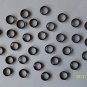 STAINLESS STEEL SPLIT RINGS BLACK FOR LURES TACKLE 50 PCS SIZE 8 - 120 LB TEST
