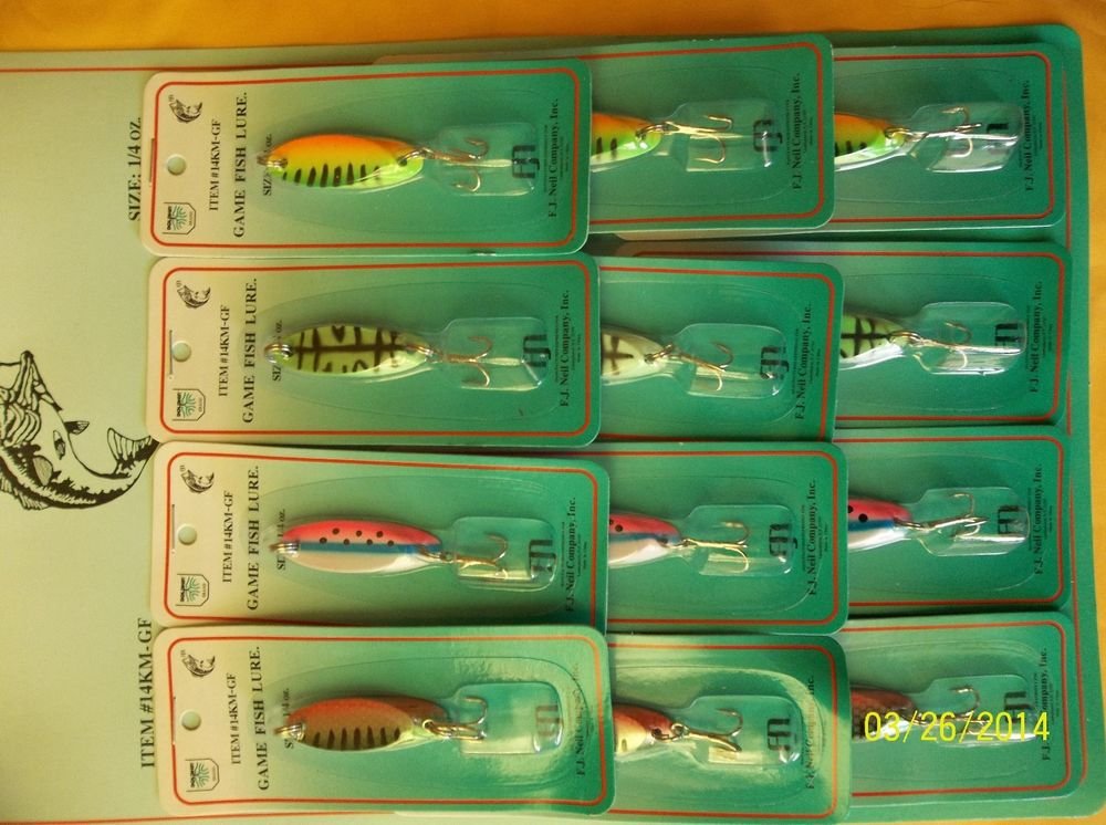LURES Snapper Zapper Spoon GREAT ACTION 1/4 OZ LOOK ALIVE 12 PCS