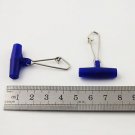 FISHING LINE SINKER SLIDES EAZY RIGS BLUE 25 PCS. GOOD FOR BRAID 1 3/4" LONG