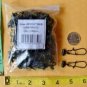 FISHING LINE SINKER SLIDES HEAVY DUTY X LARGE BLACK 20 PCS. GOOD FOR BRAID 2 3/4