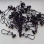 FISHING LINE SINKER SLIDES HEAVY DUTY X LARGE BLACK 20 PCS. GOOD FOR BRAID 2 3/4