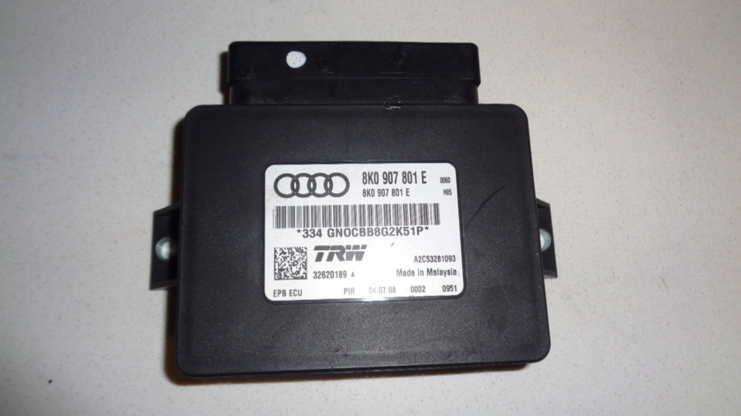2009 AUDI A4 A5 PARKING BRAKE CONTROL MODULE COMPUTER 8K0 907 801 E OEM
