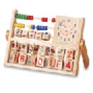 WOOD EDUCATIONAL TOY W/CLOCK