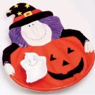 WITCH PLATE WITH GHOST DIP CUP
