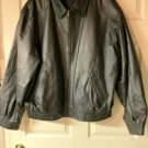 Mazonni Men’s Black Leather Jacket XXL