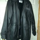 Serge Platini men’s leather coat XXL w/removable faux fur vest