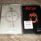 Megadeth and Kittie cassette tapes