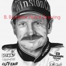 Dale Earnhardt Pencil Portriat Print