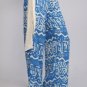 Womens Medium Pants Tribal Pattern Blue Pants Soul of the Sea ~~