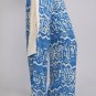 Womens Medium Pants Tribal Pattern Blue Pants Soul of the Sea ~~