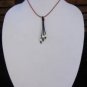 Large Hole Pearl and Leather Necklace Soul of the Sea Made In USA N217 ~