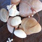 Large Hole Pearl and Leather Necklace Soul of the Sea Made In USA N216 ~