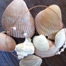 Large Hole Pearl and Leather Necklace Soul of the Sea Made In USA N208 ~