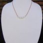 Large Hole Pearl and Leather Necklace Soul of the Sea Made In USA N208 ~