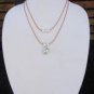Large Hole Pearl and Leather Necklace Soul of the Sea Made In USA N200 ~