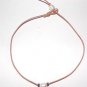 Large Hole Pearl and Leather Necklace Natural Leather Carrie Collection