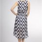 Womens Medium Dress NEW Womens Medium Navy Chevron Dress Soul of the Sea