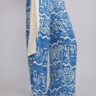 Womens Small Pants Tribal Pattern Blue Pants Soul of the Sea