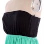 Womens Small Dress * NEW* Mint and Black Color Block Maxi ~~~~~~