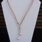 Pearl and Leather Necklace Large Hole Pearls Soul of the Sea Made In The USA N127 ~~~~~~~~~