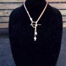 Pearl and Leather Necklace Large Hole Pearls Soul of the Sea Made In The USA N130 ~~~~~~~~~