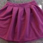Bethany Mota Small Skirt NWT Junior Womens Small Mini Shirt Burgandy CUTE ~~~~~~