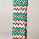 Womens Small Skirt New With Tags Chevron Skirt Maxi Zig Zag Skirt Soul of the Sea