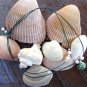 Large Hole Pearl and Leather Necklace Soul of the Sea Made In USA N213 ~