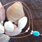 Large Hole Pearl and Leather Necklace Soul of the Sea Made In USA N203 ~