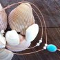 Large Hole Pearl and Leather Necklace Soul of the Sea Made In USA N203 ~