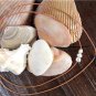 Mykonos Sand Dollar Pendant and Large Hole Pearl Leather Necklace Boho Chic N138
