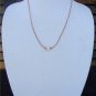 Large Hole Pearls and Leather Necklace Adjustable Slider Boho Chic N402 ~~~~~~~