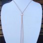 Large Hole Pearls and Leather Necklace Adjustable Slider Boho Chic N404 ~~~~~~~