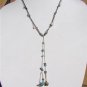 Freshwater Pearls and Leather Necklace Greek Green Patina Sea Charms Shells 508~