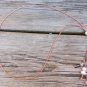 Freshwater Pearls and Leather Necklace Copper Star Fish Pearl Cluster Charm 510