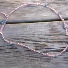 Knotted Hemp Rope Necklace Greek Green Patina Sand Dollar Charm 541 ~~~